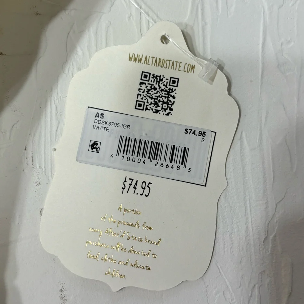 Altar’d State White Flutter Sleeve Mini Dress - Picture 4 of 10